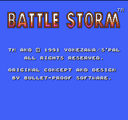 Battle Storm Title Screen